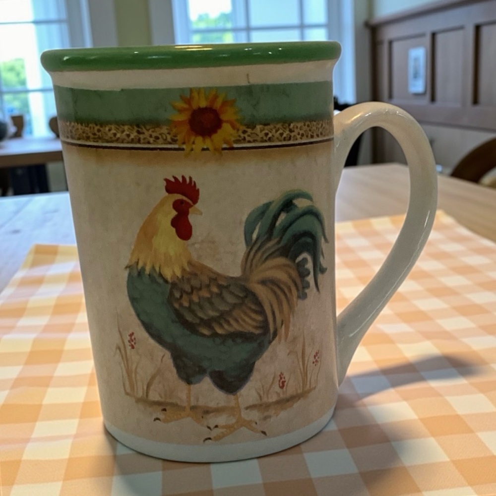 Rooster Coffee Mug Gibson Country Farmhouse Ceramic Tea Cup - Picture 2 of 5